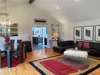 Great room and dining area looking into the kitche