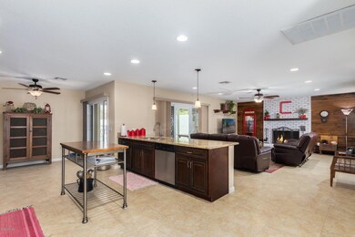 Kitchen opens into Great Room