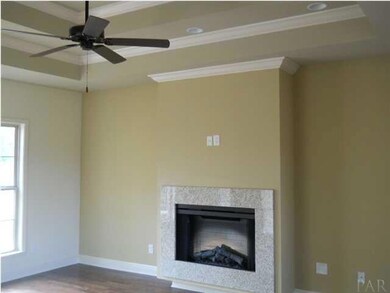 fireplace in living room