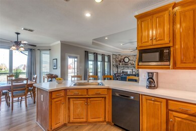 Kitchen with a healthy amount of sunlight