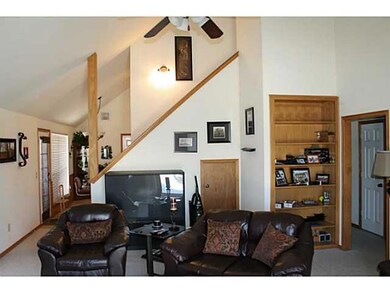 Living Room. Large living room with high ceilings