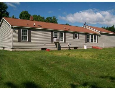 Exterior Back. Back view of house...