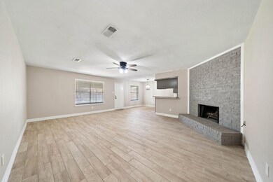 As you walk into the home you are greeted with the large living space.