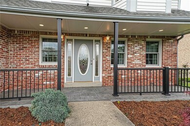 Welcoming front porch that was done last year.