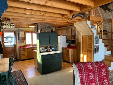 Open concept kitchen/ living