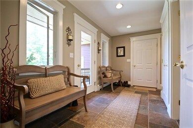 Mudroom and front entryway.