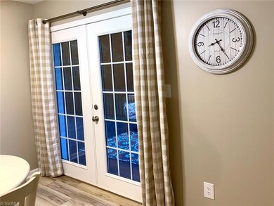 Doors in dining out to deck