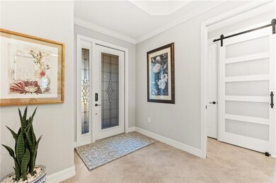 View of custom entrance door