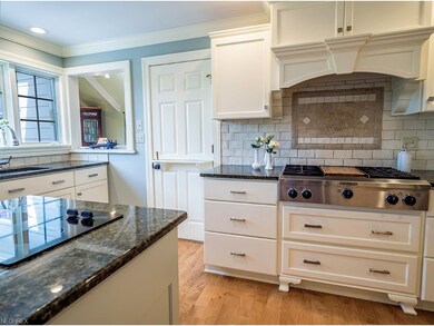 Custom designed gourmet kitchen accommodates multi