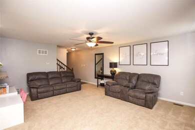 Ceiling fan in the living room