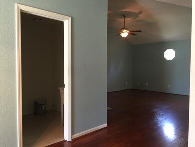 View from entry to Laundry/Living Area