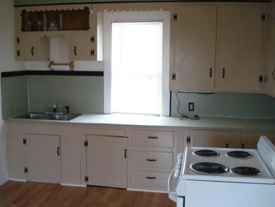 Apt 2 kitchen with new paint and floor