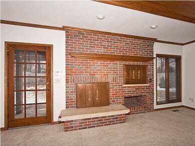 fireplace and indoor grill with vented chimney and