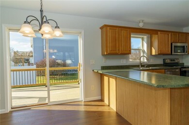 dining area and slider to back deck