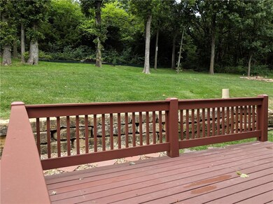 View from deck into secluded back yard!