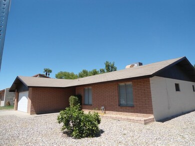 East side of house