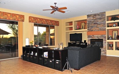 Great room from kitchen