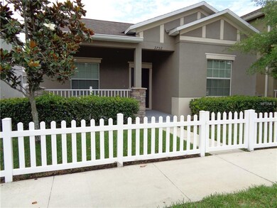 Front of home with quaint picket fence and open fr