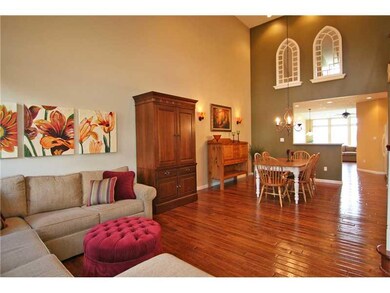 Dining Room. The living room and dining room open 