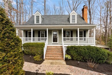View of front of house featuring covered porch