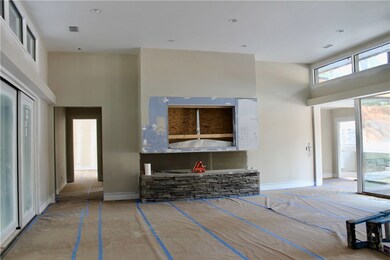 The fireplace is waiting for your BIG TV you've be