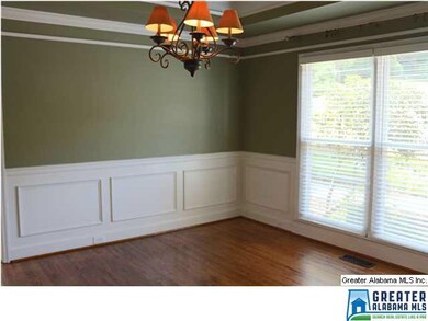 Wainscoting and tasteful color selections througho