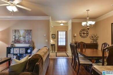 Views toward the entry from the family room/dining