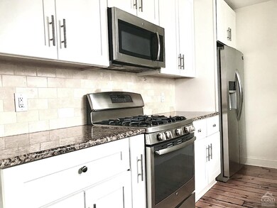 Gas Range and Microwave.