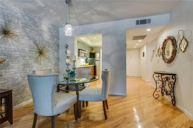 Dining area off of the kitchen and near family roo