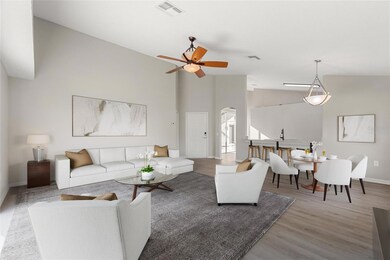 Virtually staged great room