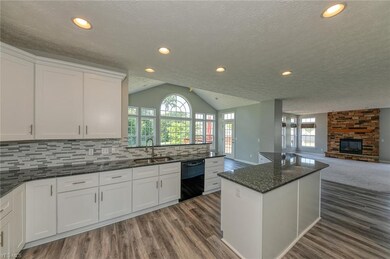 An abundance of cabinet and counter space for food