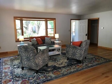 This spacious living area offers...