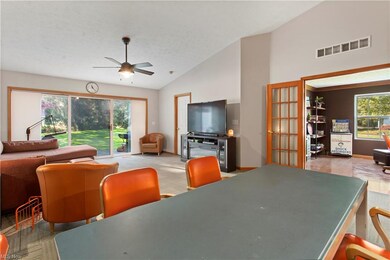 Open concept dining and living area