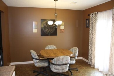 French door access to Patio from Dining area