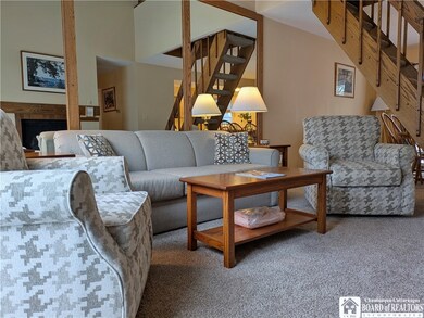 Living room with a sleeper sofa