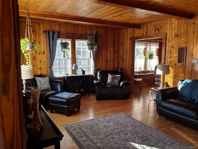 Spacious Living room with beautiful natural woodwo