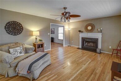 Cozy Family Room with Wood Burning FP