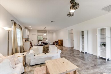 Living, dining room and kitchen open floor plan.  