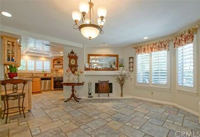 Fireplace in Formal Dining Area