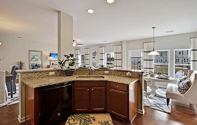 Kitchen to family room
