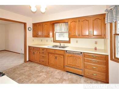 Spacious kitchen with newer flooring and great cou