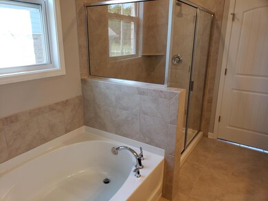 Separate tub and shower