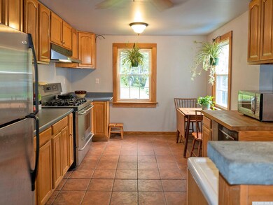 Ample kitchen