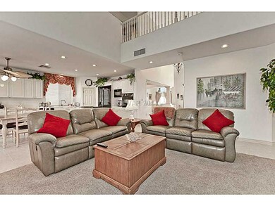 Property Photo. Downstairs family room with vaulte
