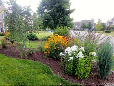 Spring-Summer view of landscaping in bloom