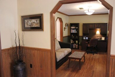 Foyer looking into the dining room