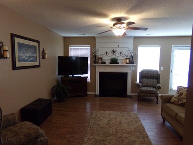 GAS FIREPLACE.