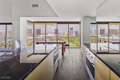 Kitchen featuring modern European cabinets, unpara
