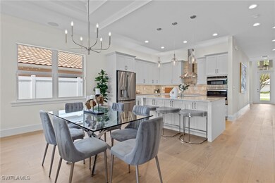 Dining room featuring light hardwood / wood-style