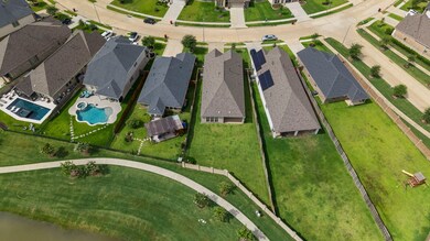 The back yard is expansive.